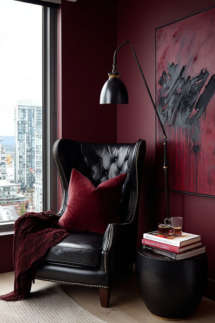 Contemporary Reading Nook Corner