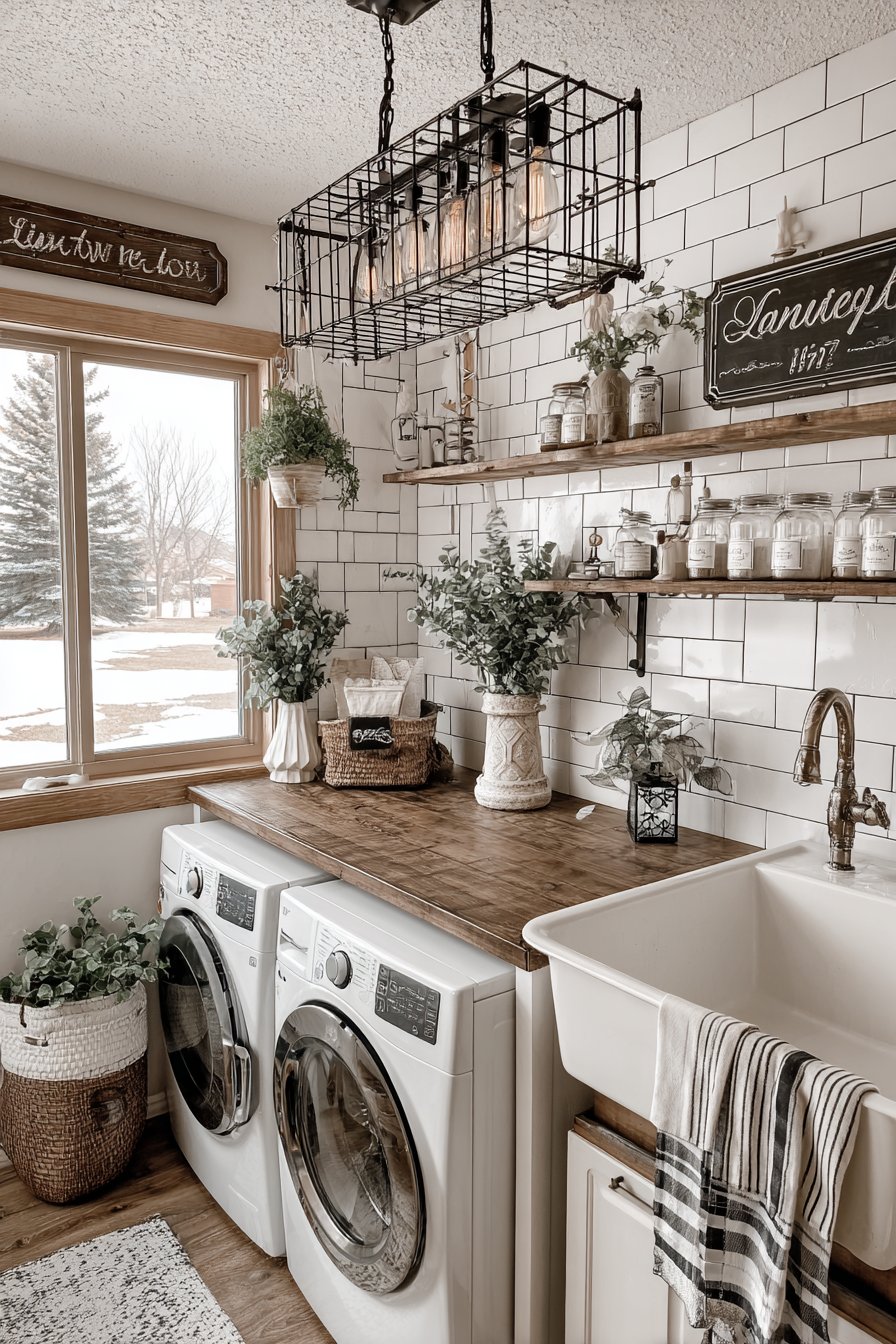 Vintage-Inspired Aesthetic with Repurposed Elements