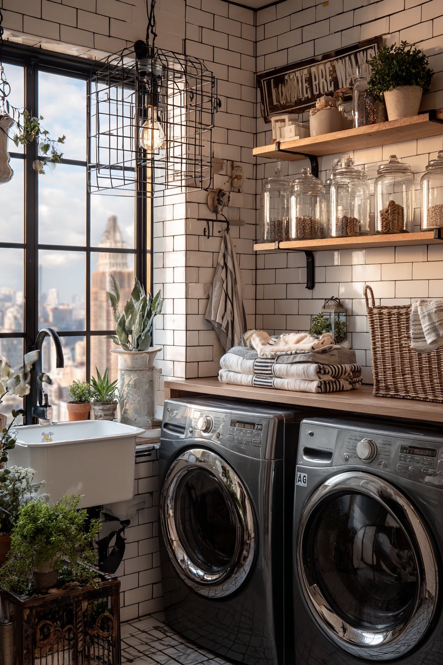 Vintage-Inspired Aesthetic with Repurposed Elements