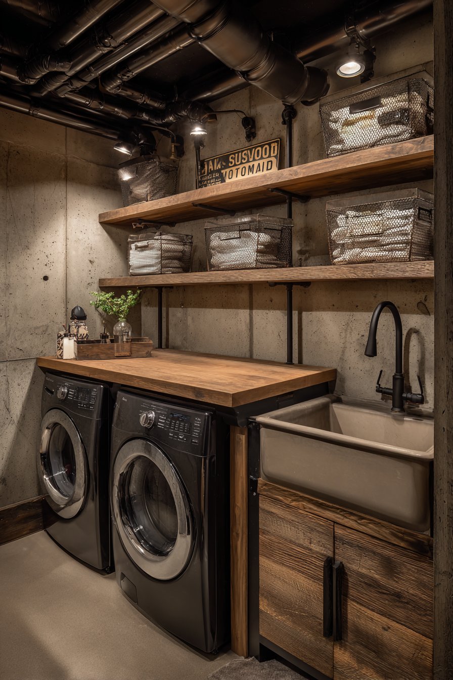 Industrial Metal and Vintage Character