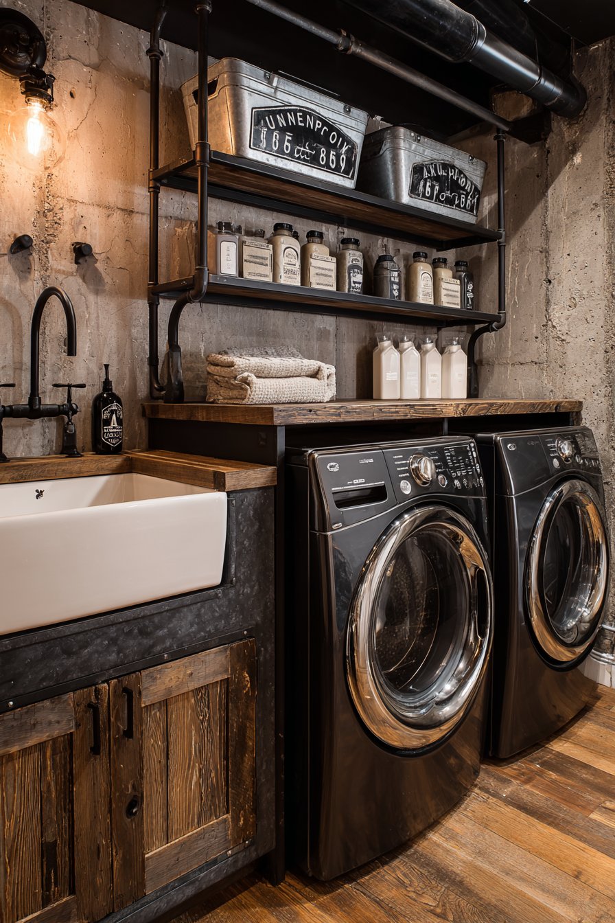 Industrial Metal and Vintage Character