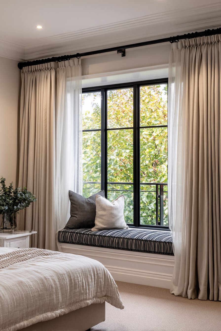 Elegant Floor-to-Ceiling Window Treatments