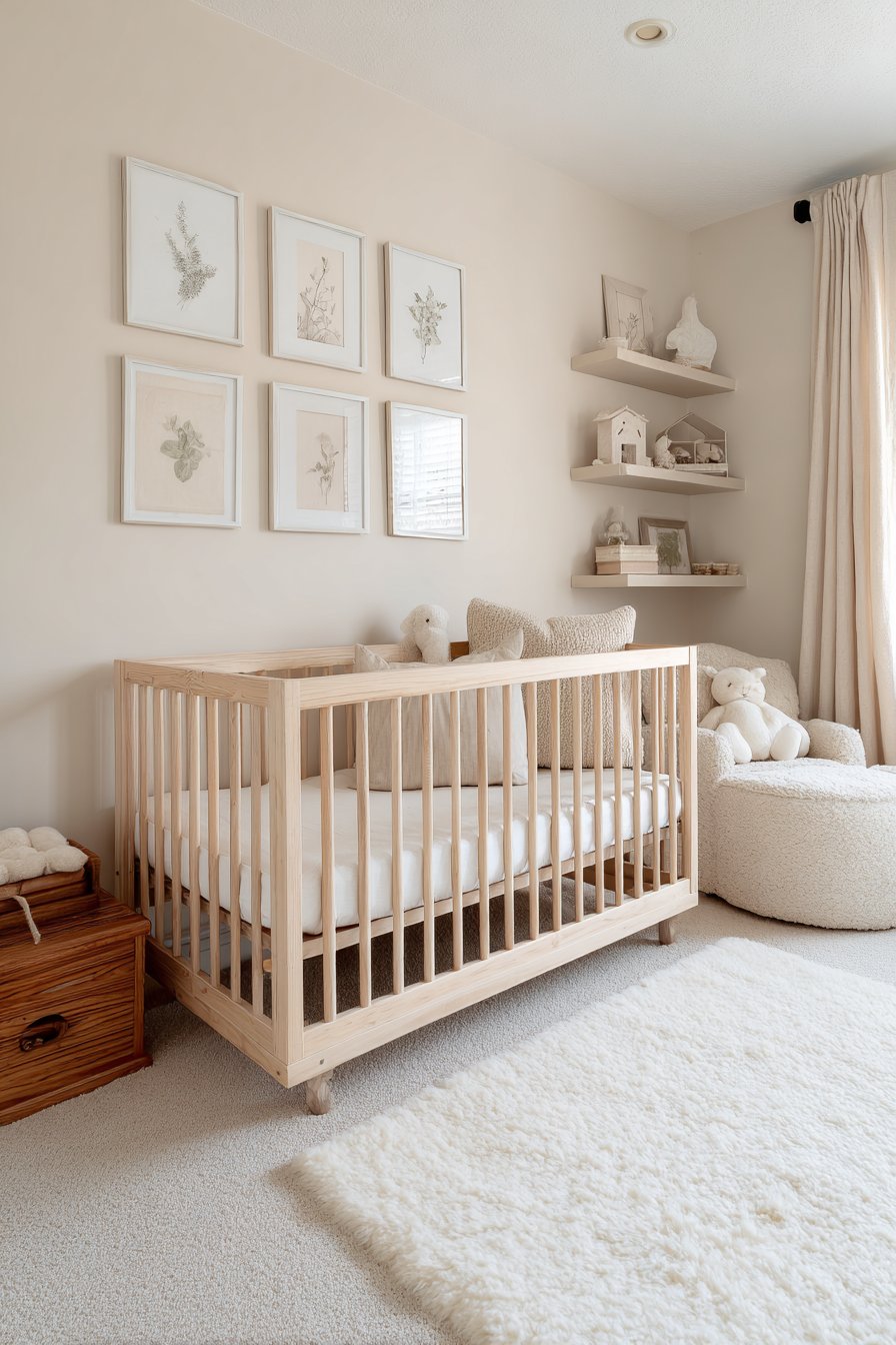 Curated Gallery Wall Above Toy Storage