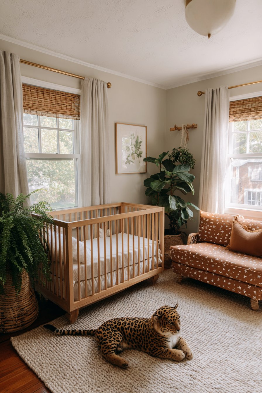 Layered Window Treatments with Global Textiles