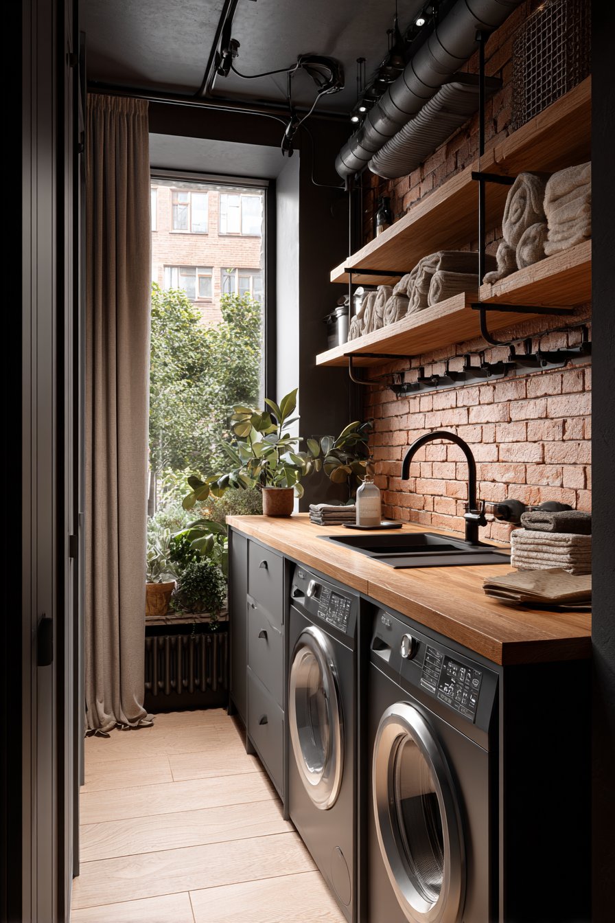 Industrial Corner with Creative Geometry