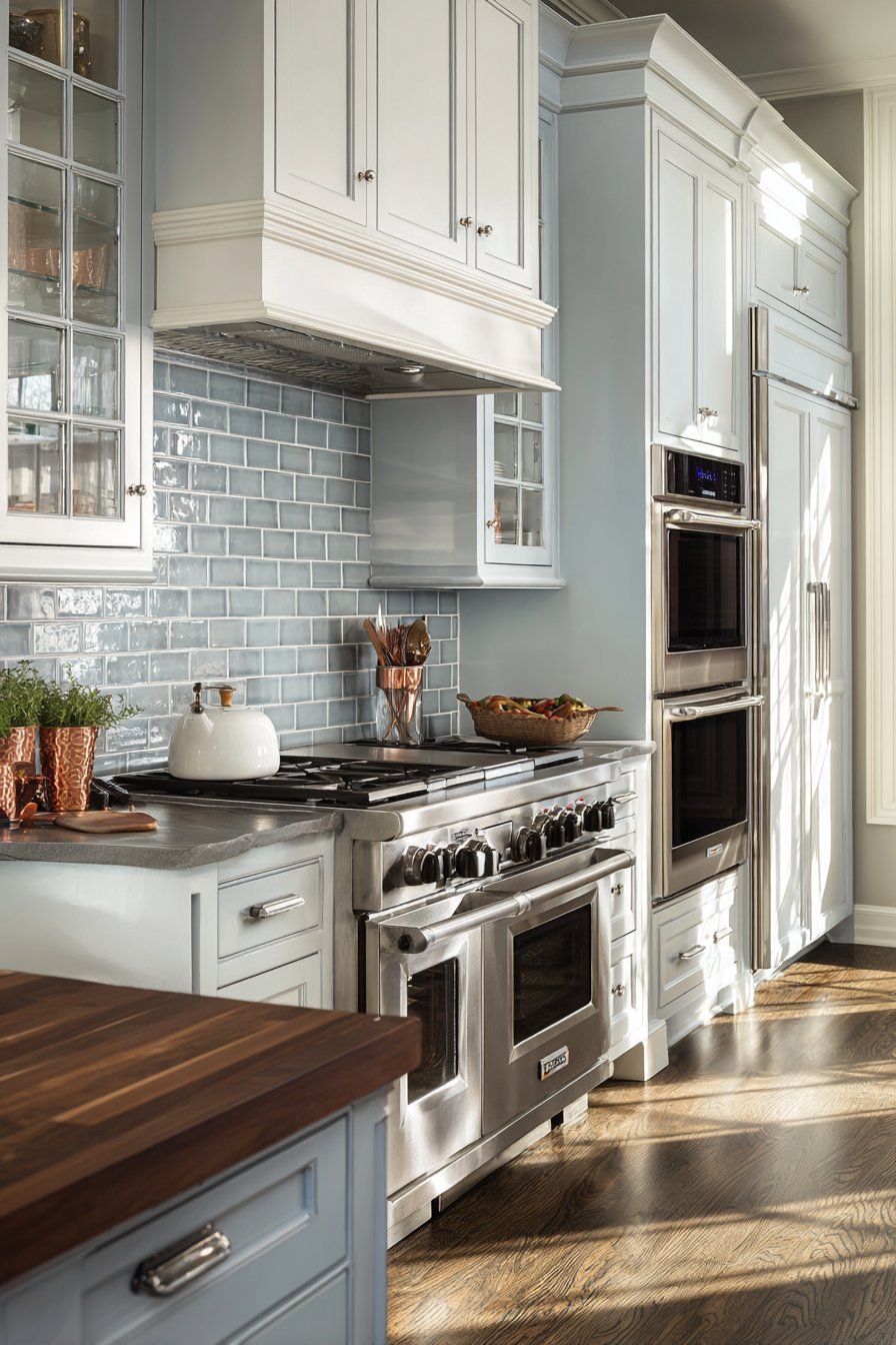 Chef's Kitchen with Handmade Zellige Tile