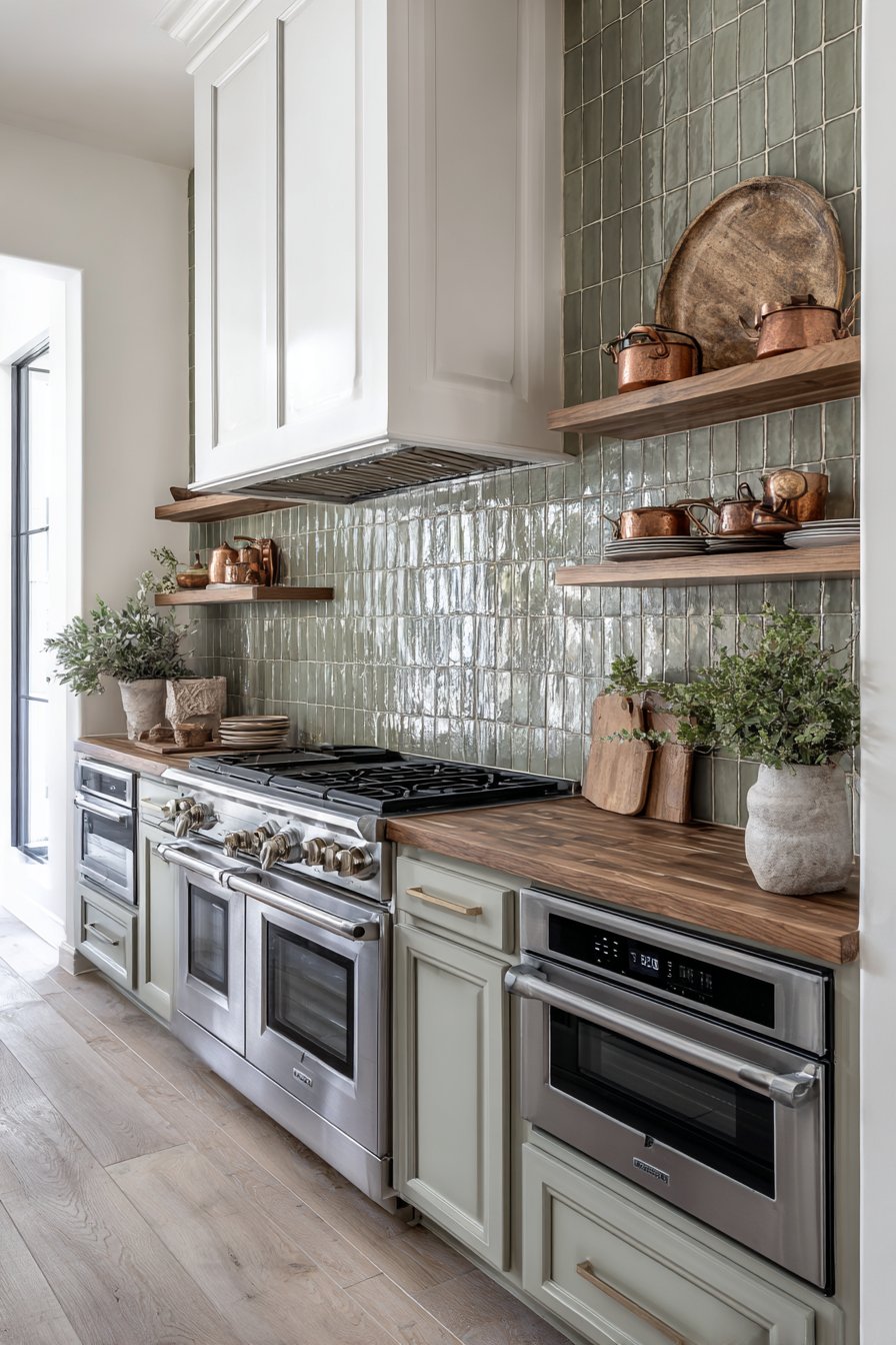 Chef's Kitchen with Handmade Zellige Tile