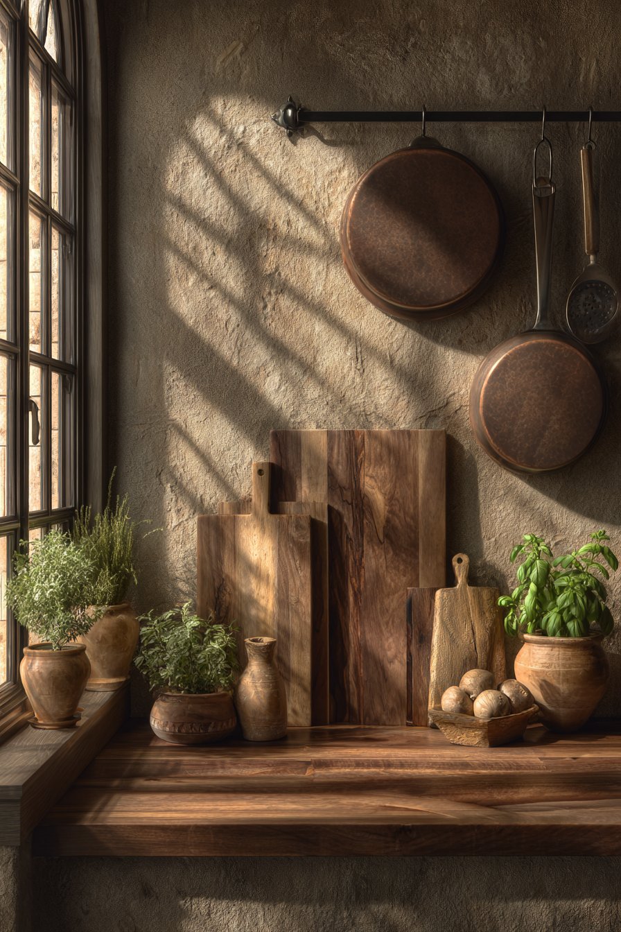 Butcher Block Workspace Warmth