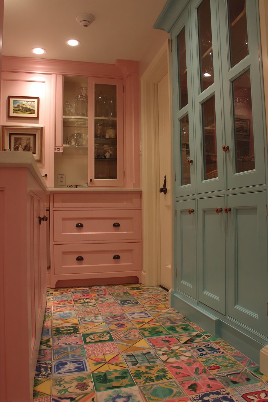 Colorful Cabinet Mix with Personality