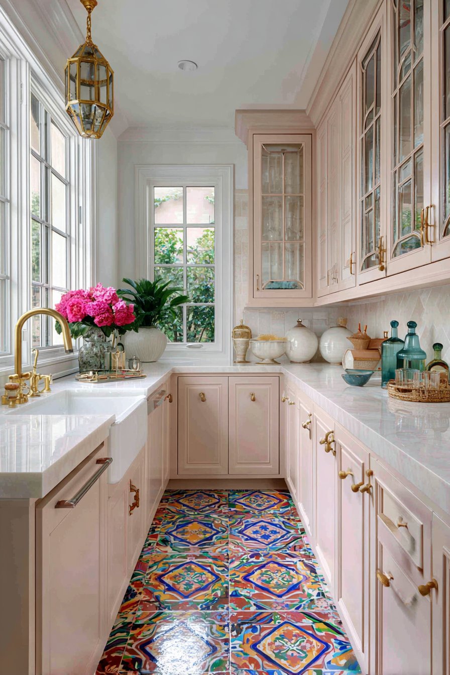 Colorful Cabinet Mix with Personality