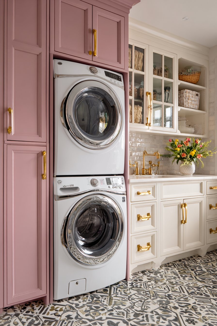 Colorful Cabinet Mix with Personality