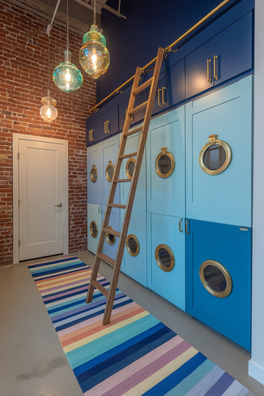 Nautical Whimsy with Gradient Cabinetry