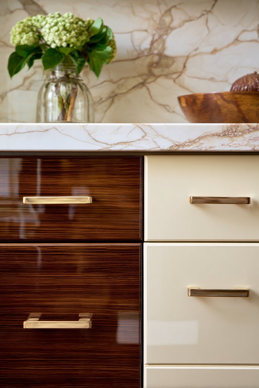 Two-Tone Cream and Walnut Luxury