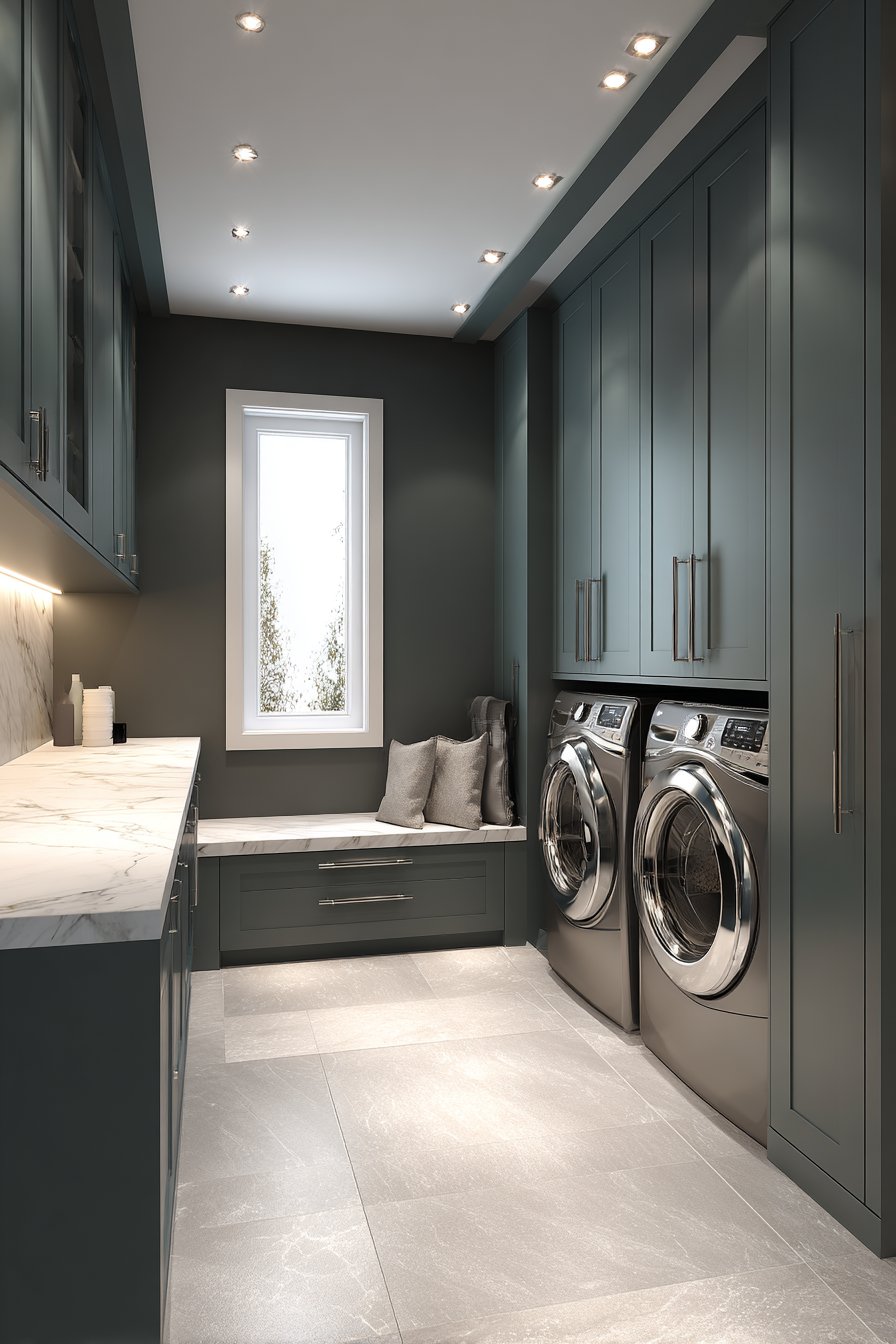 Matte Hunter Green Contemporary Sleekness