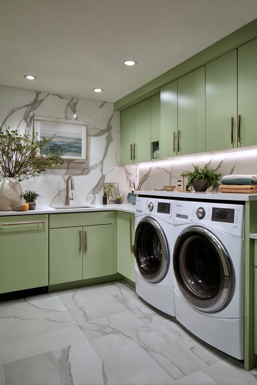 Matte Hunter Green Contemporary Sleekness