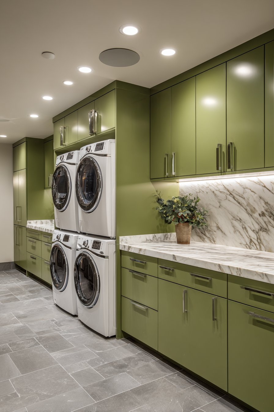 Matte Hunter Green Contemporary Sleekness