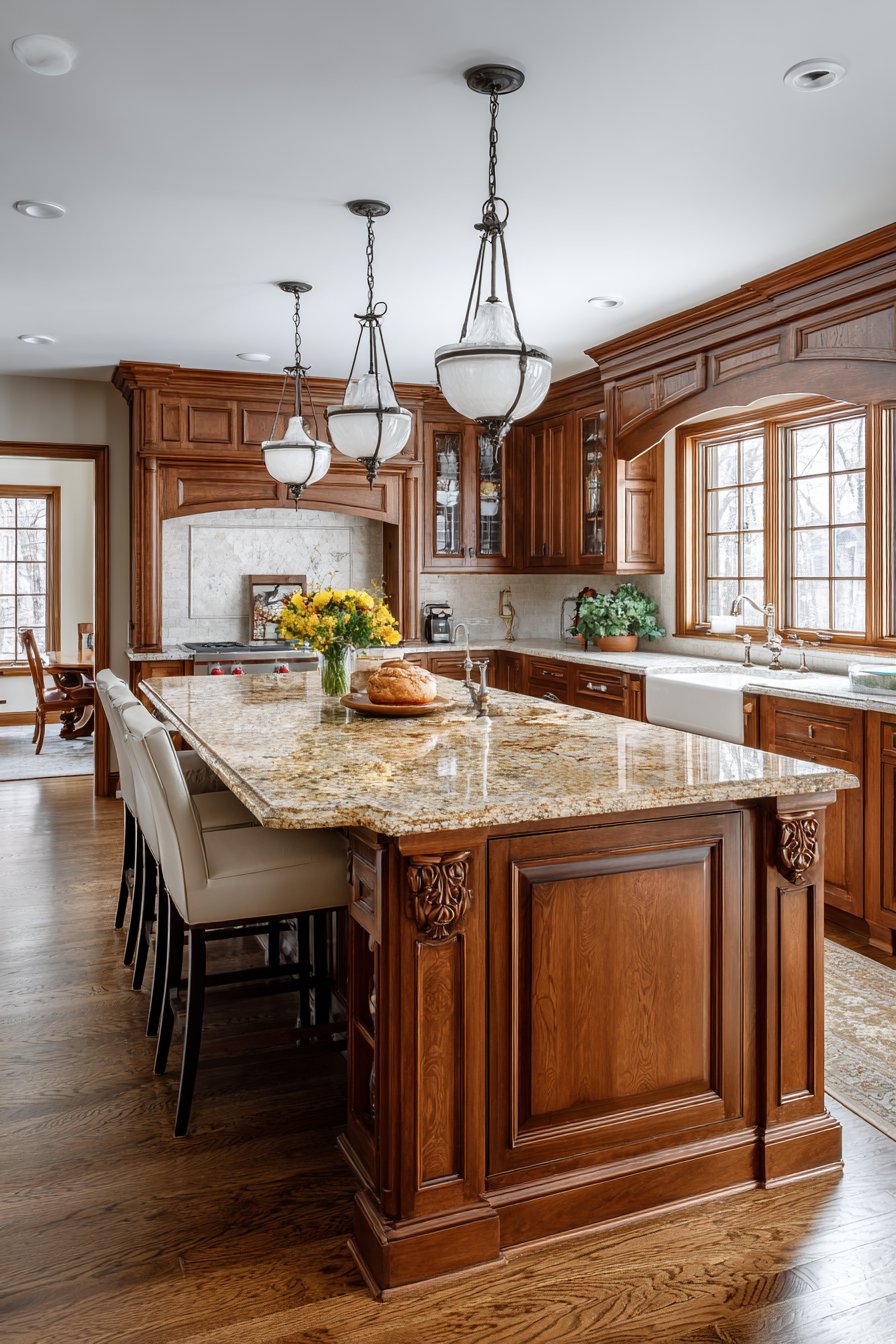 Traditional Furniture-Style Island