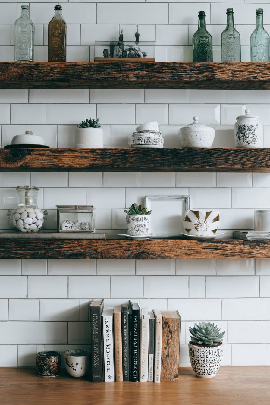 Contemporary Floating Shelves Display