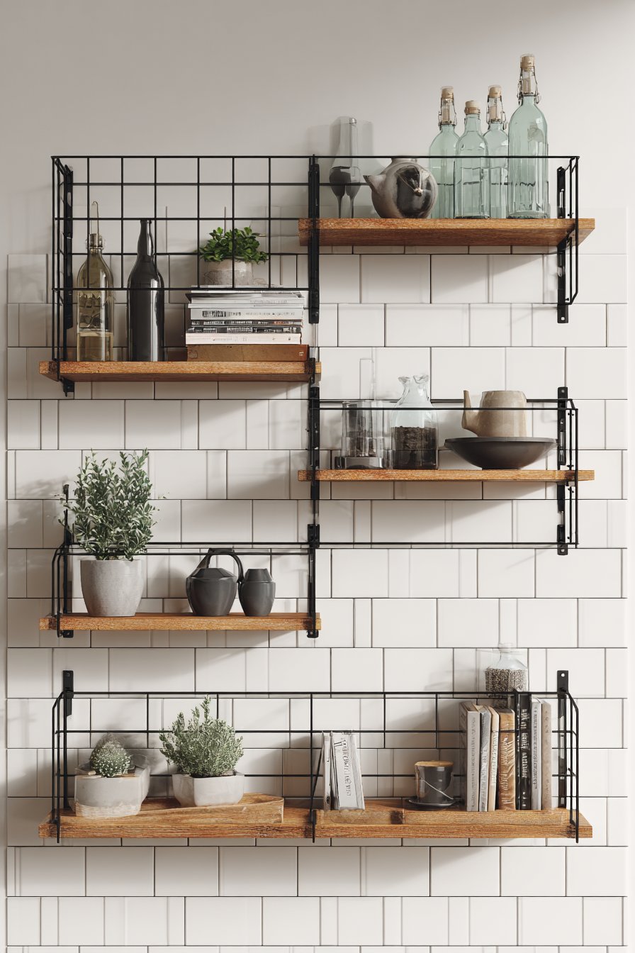 Contemporary Floating Shelves Display
