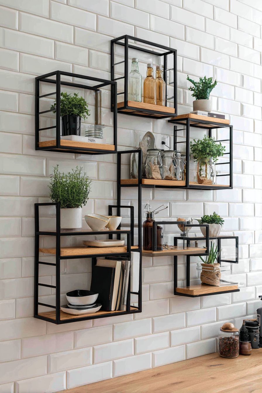 Contemporary Floating Shelves Display
