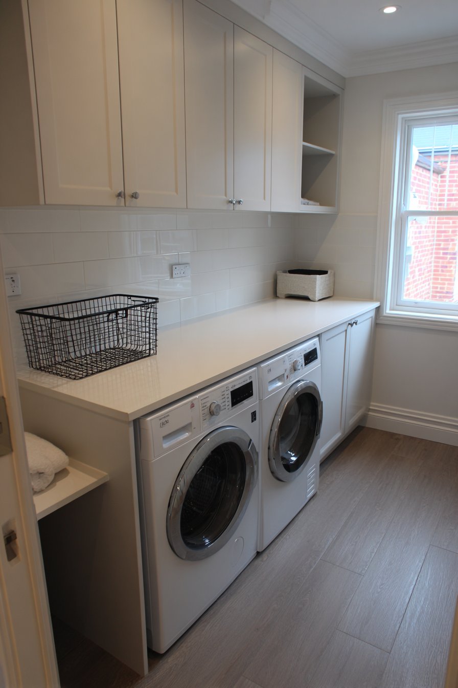 Minimalist Matte Grey Handleless Design