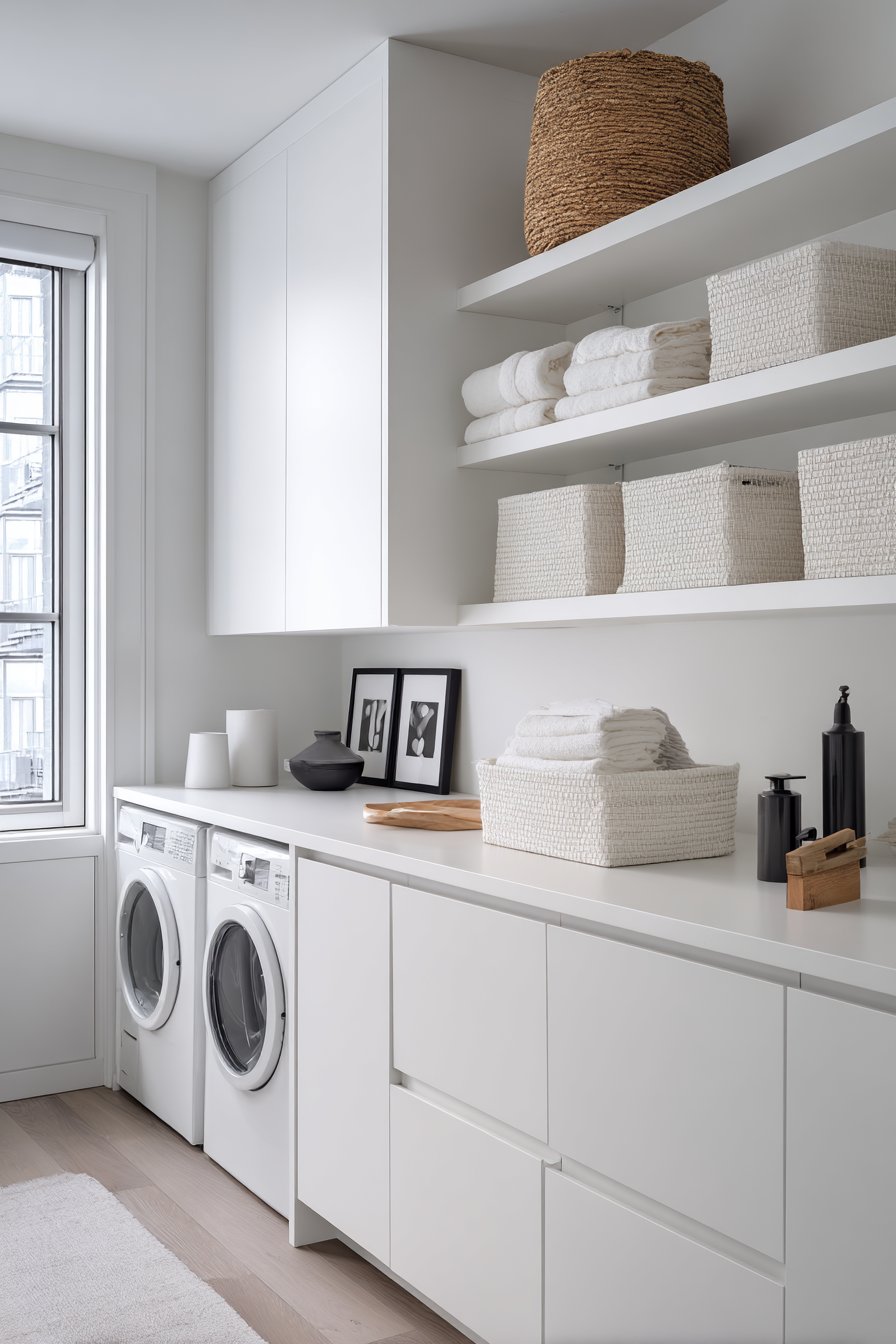 Minimalist Matte Grey Handleless Design