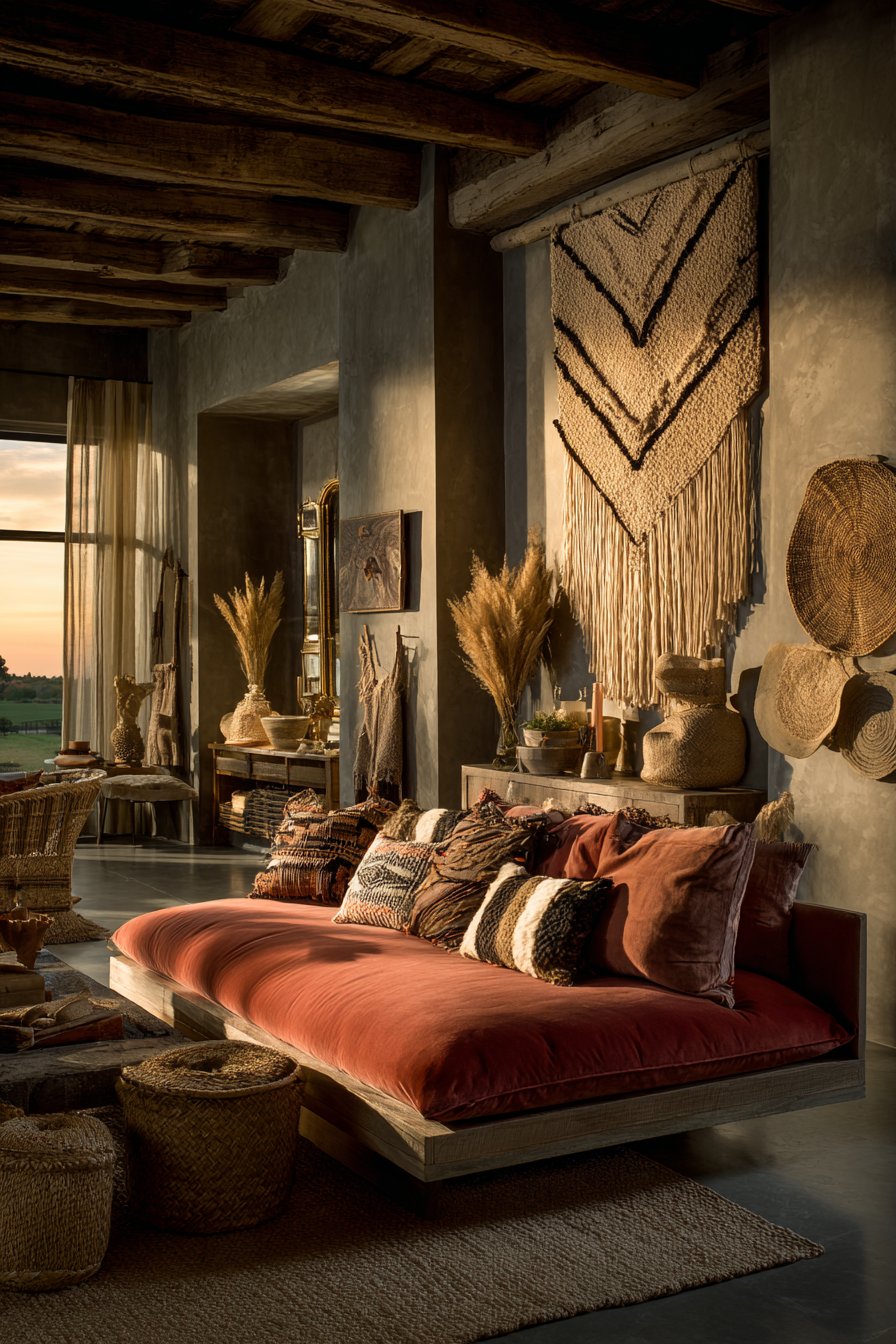 Bohemian Macramé Wall Hanging Centerpiece