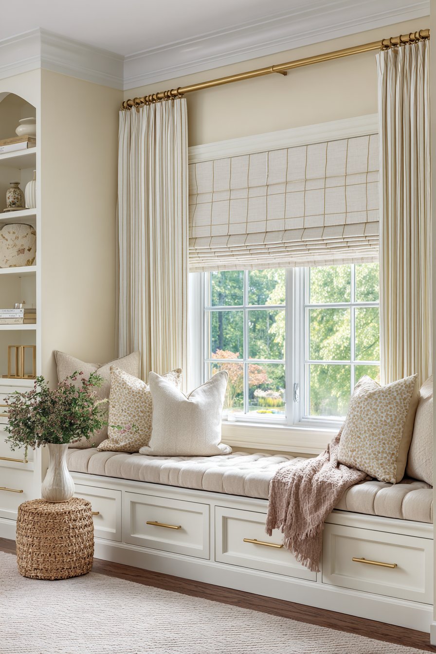 Motorized Window Treatments with Custom Hardware