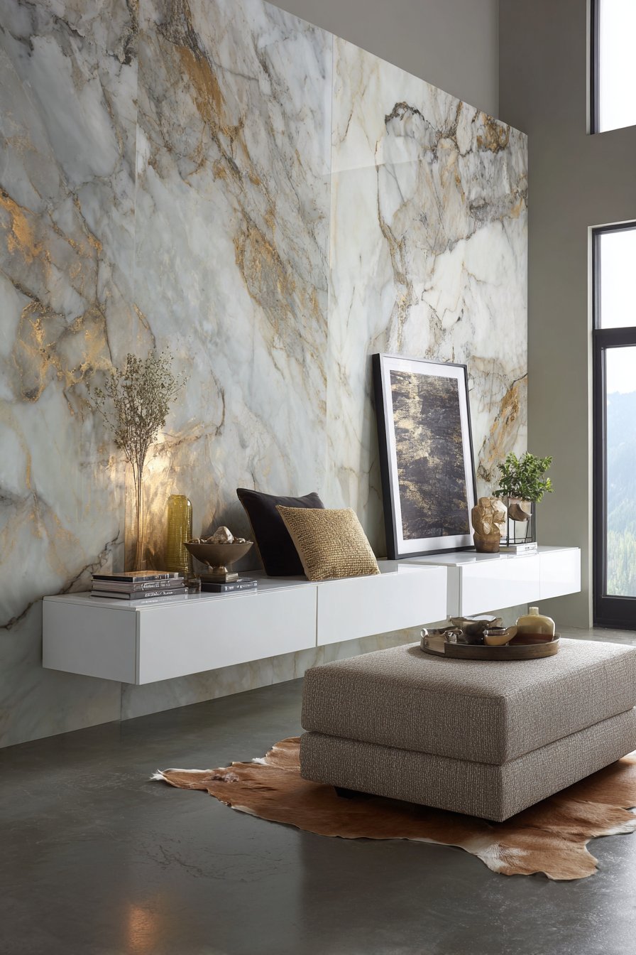 Industrial-Chic with Natural Stone Feature Wall