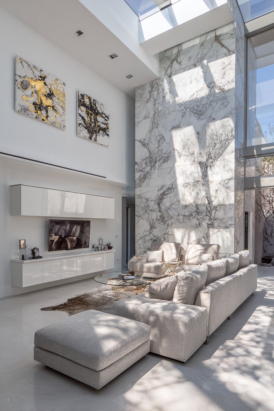 Industrial-Chic with Natural Stone Feature Wall