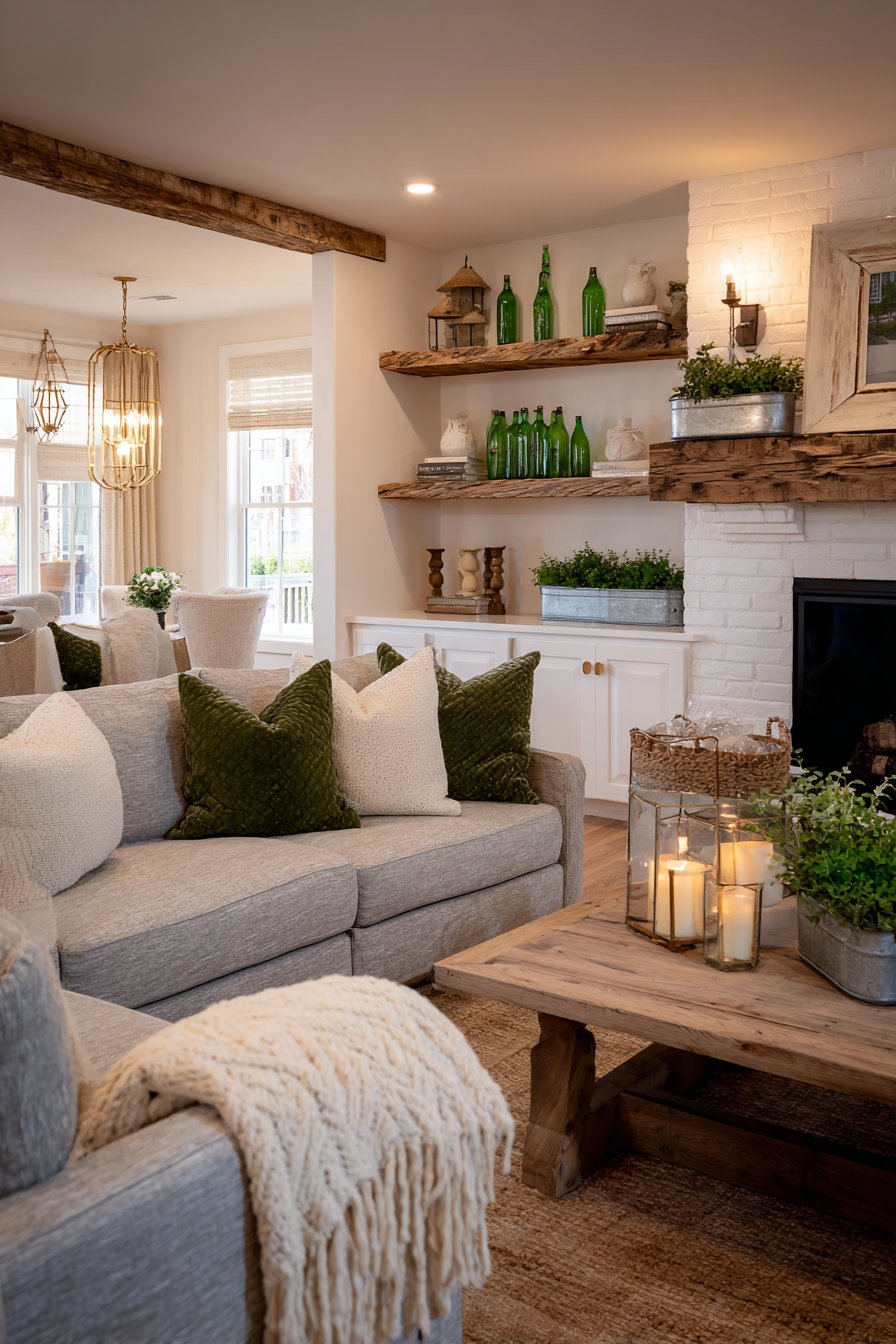 Cozy Fireplace Gathering Space