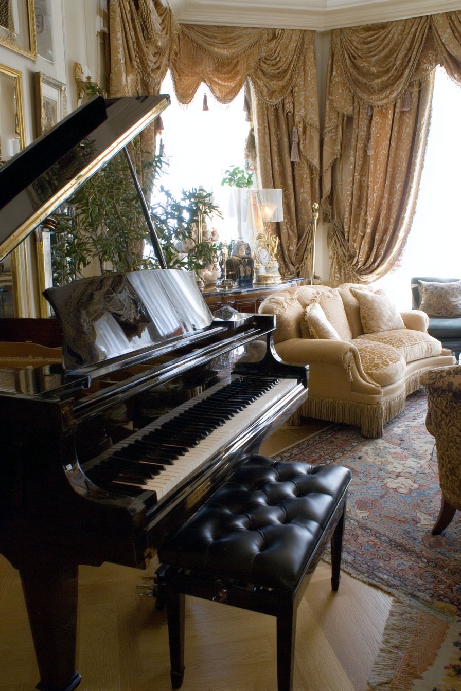 Grand Piano Musical Centerpiece