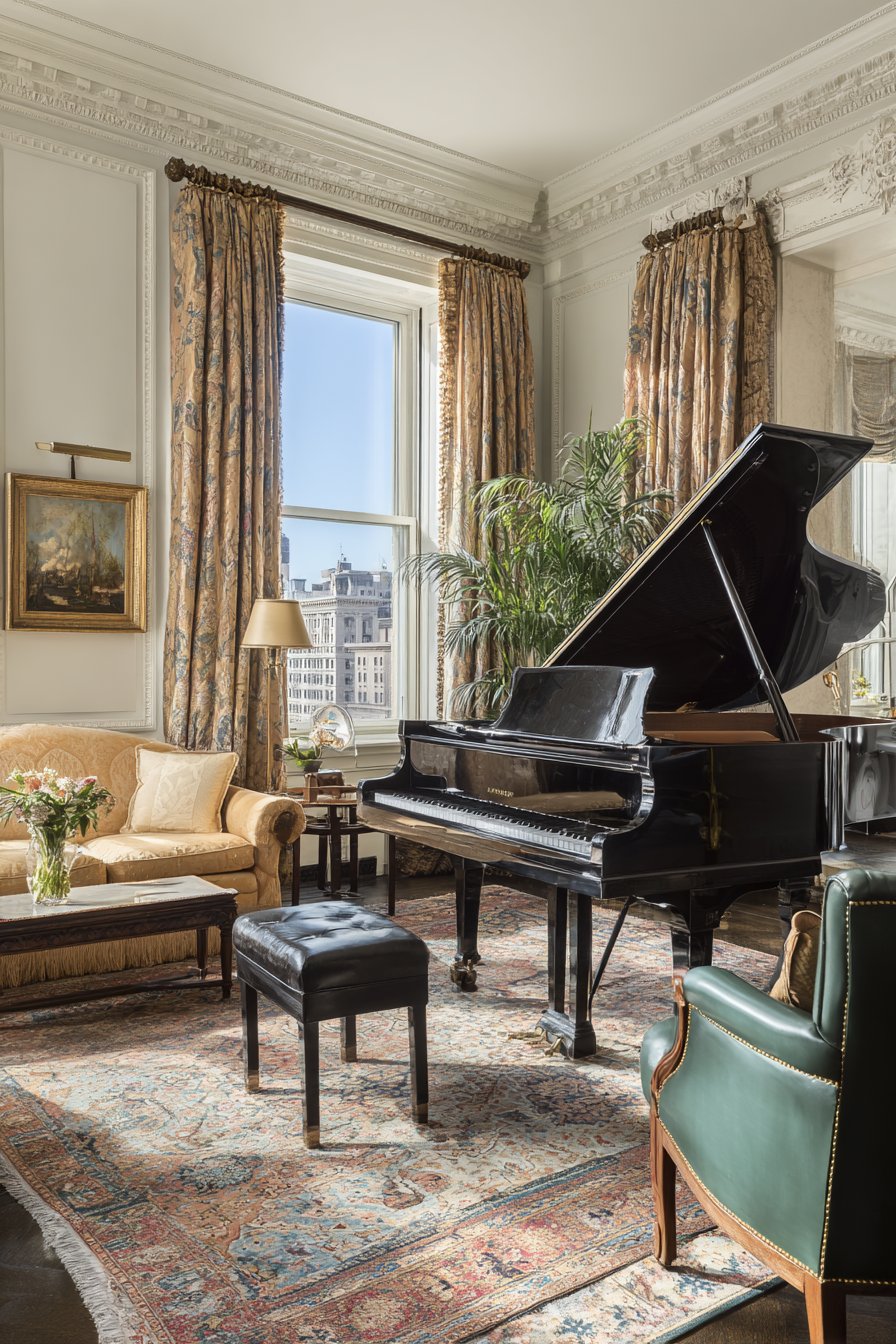 Grand Piano Musical Centerpiece