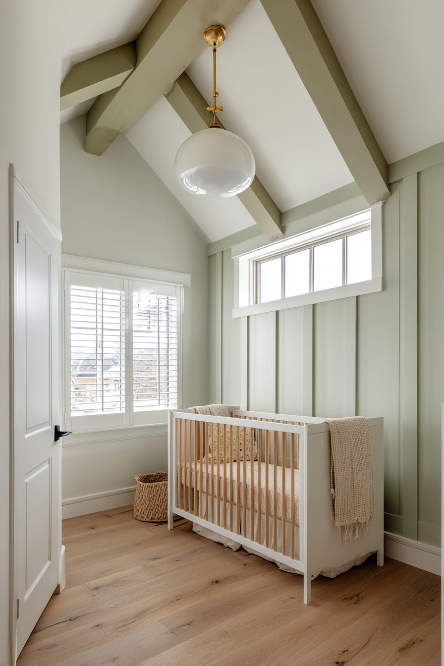 Painted Ceiling Beams for Architectural Interest