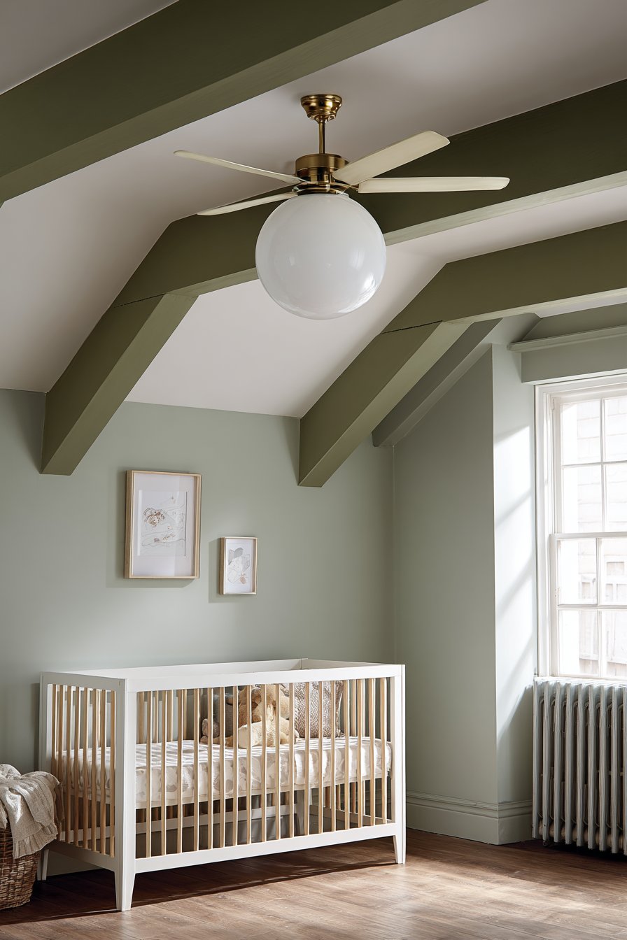 Painted Ceiling Beams for Architectural Interest