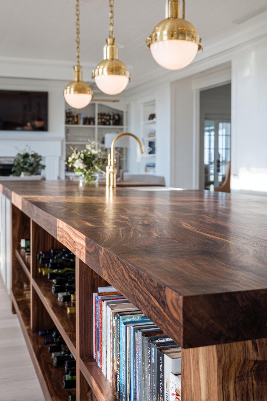Walnut Butcher Block Peninsula