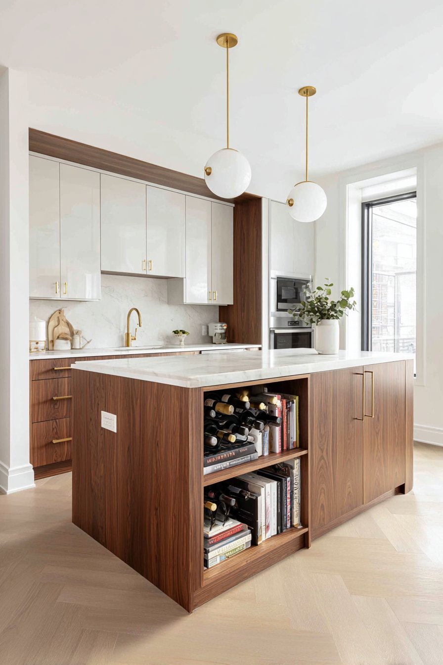 Walnut Butcher Block Peninsula