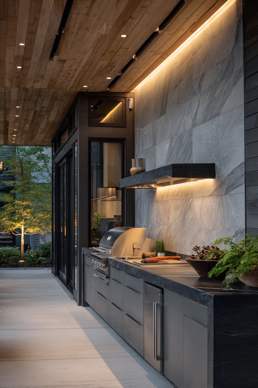 Sleek Contemporary Design with Aluminum Cabinets