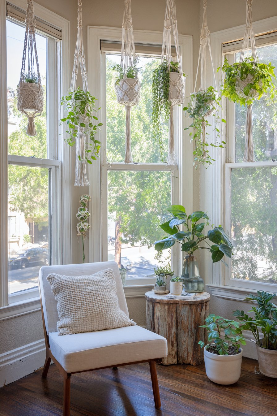 Cozy Reading Nook Plant Canopy