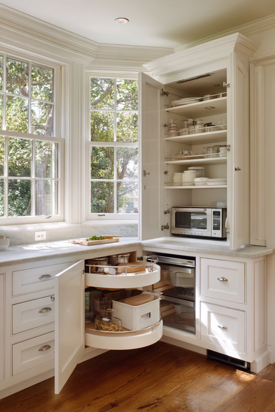 Corner Cabinet Lazy Susan Solution