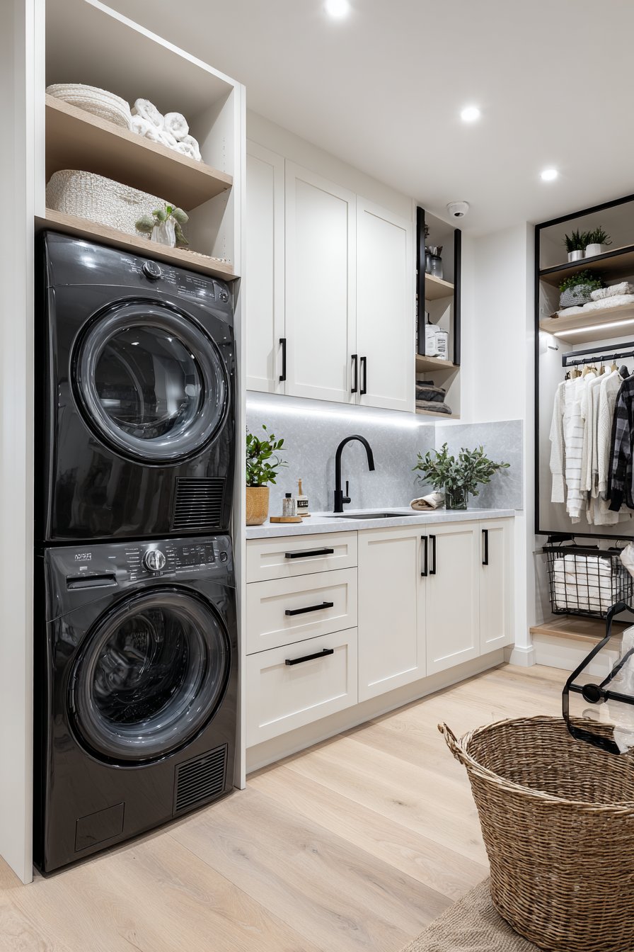 Modern Minimalist Design with Integrated Features