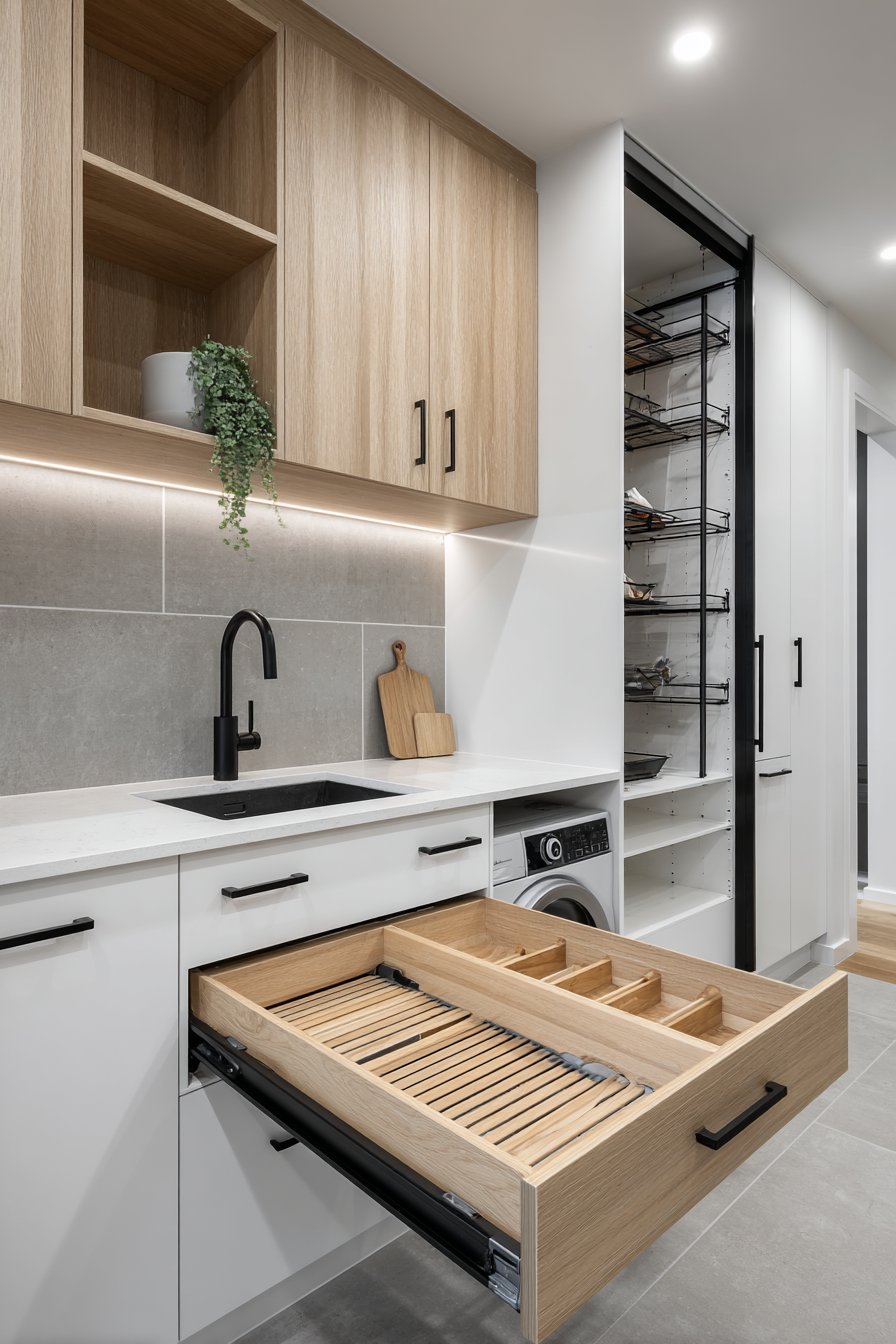 Modern Minimalist Design with Integrated Features