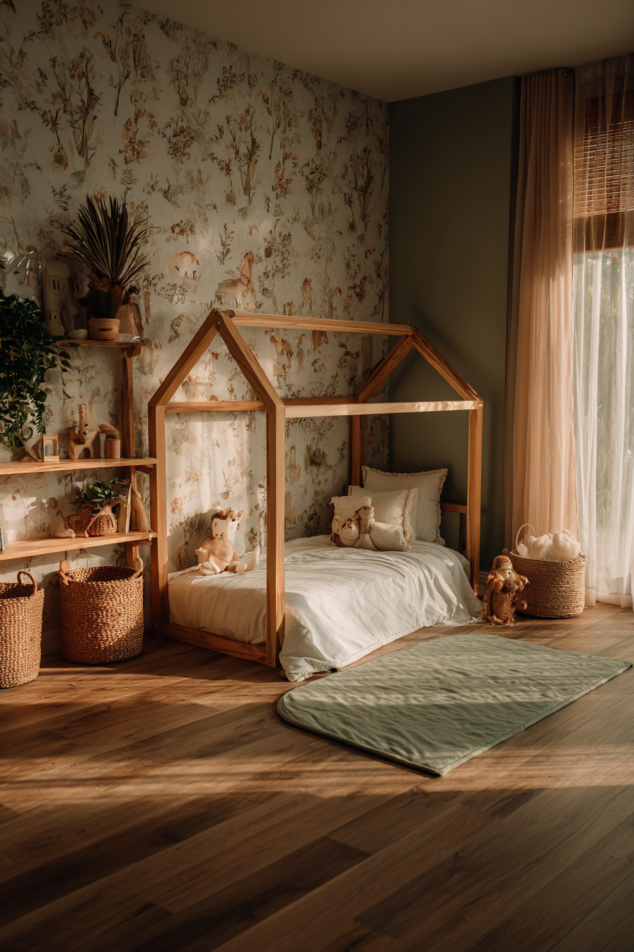 Woodland Wonderland with Muted Watercolor Creatures