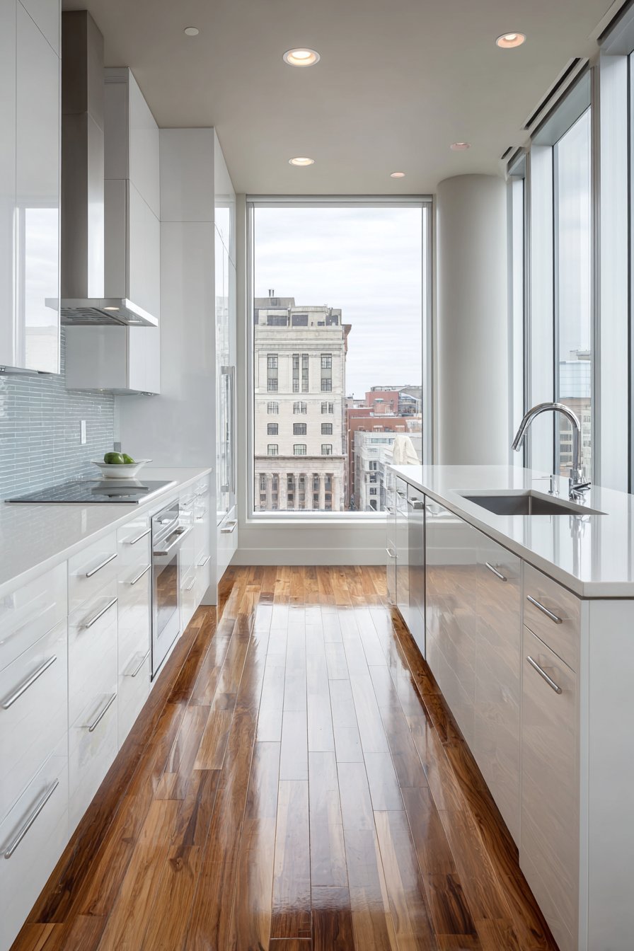 Contemporary White Lacquer Brilliance