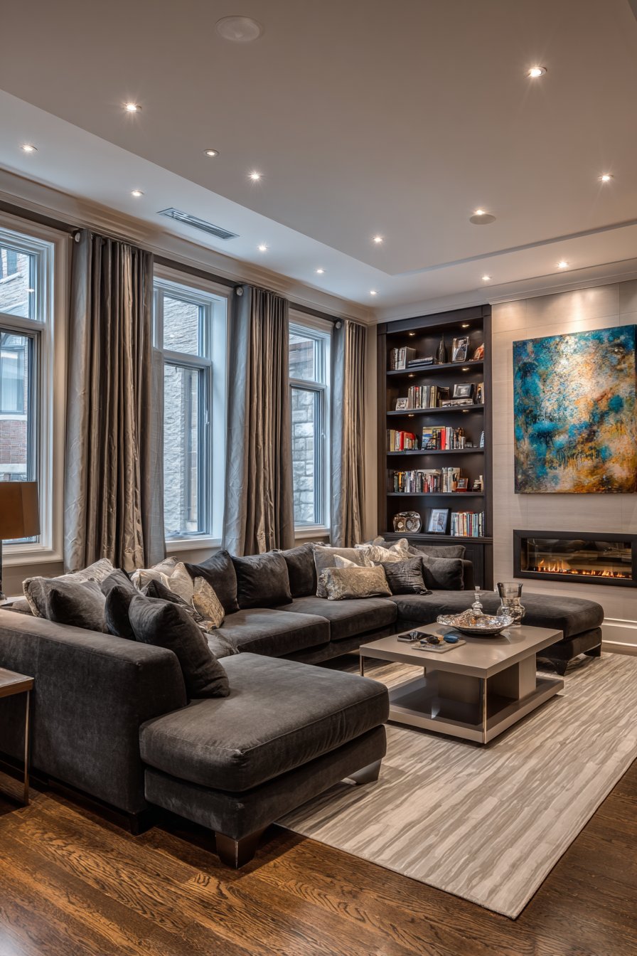 Transitional Sectional Comfort