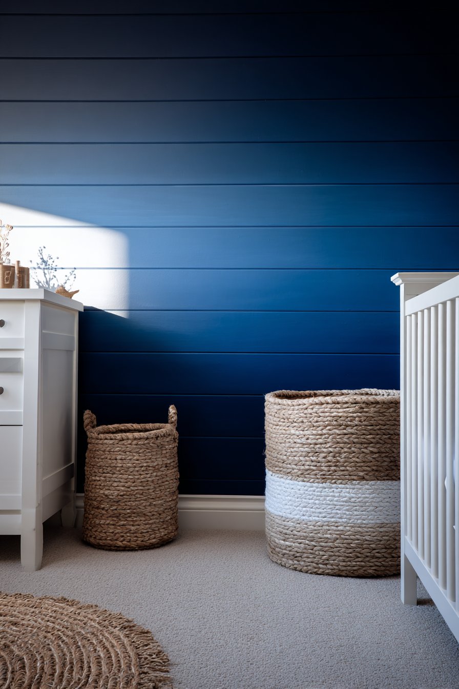 Dramatic Ombre Shiplap Wall