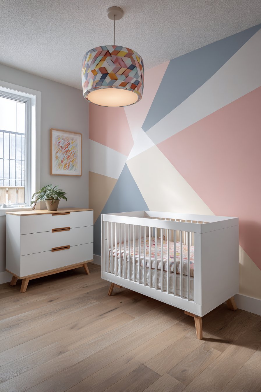 Geometric Color-Blocked Modern Design