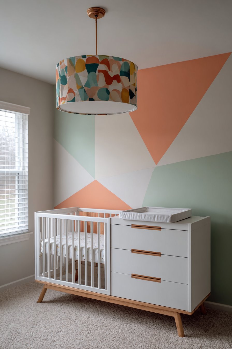 Geometric Color-Blocked Modern Design