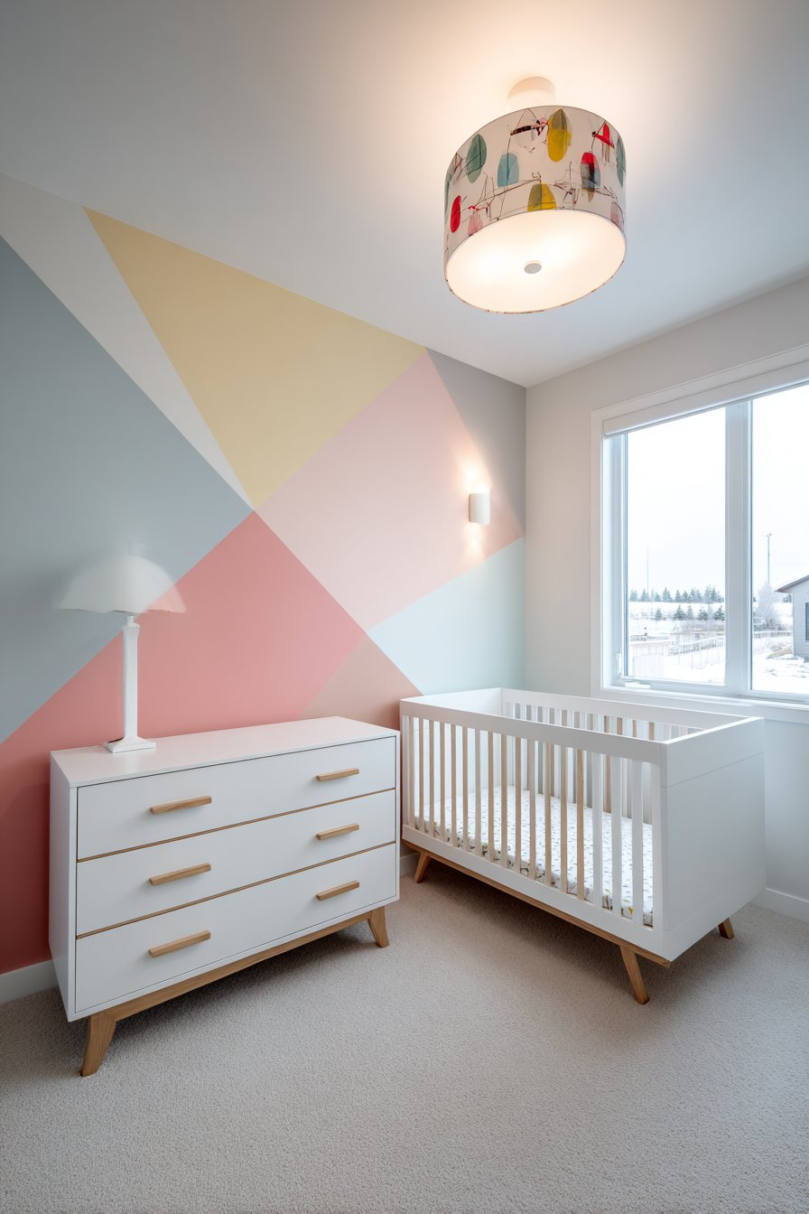 Geometric Color-Blocked Modern Design