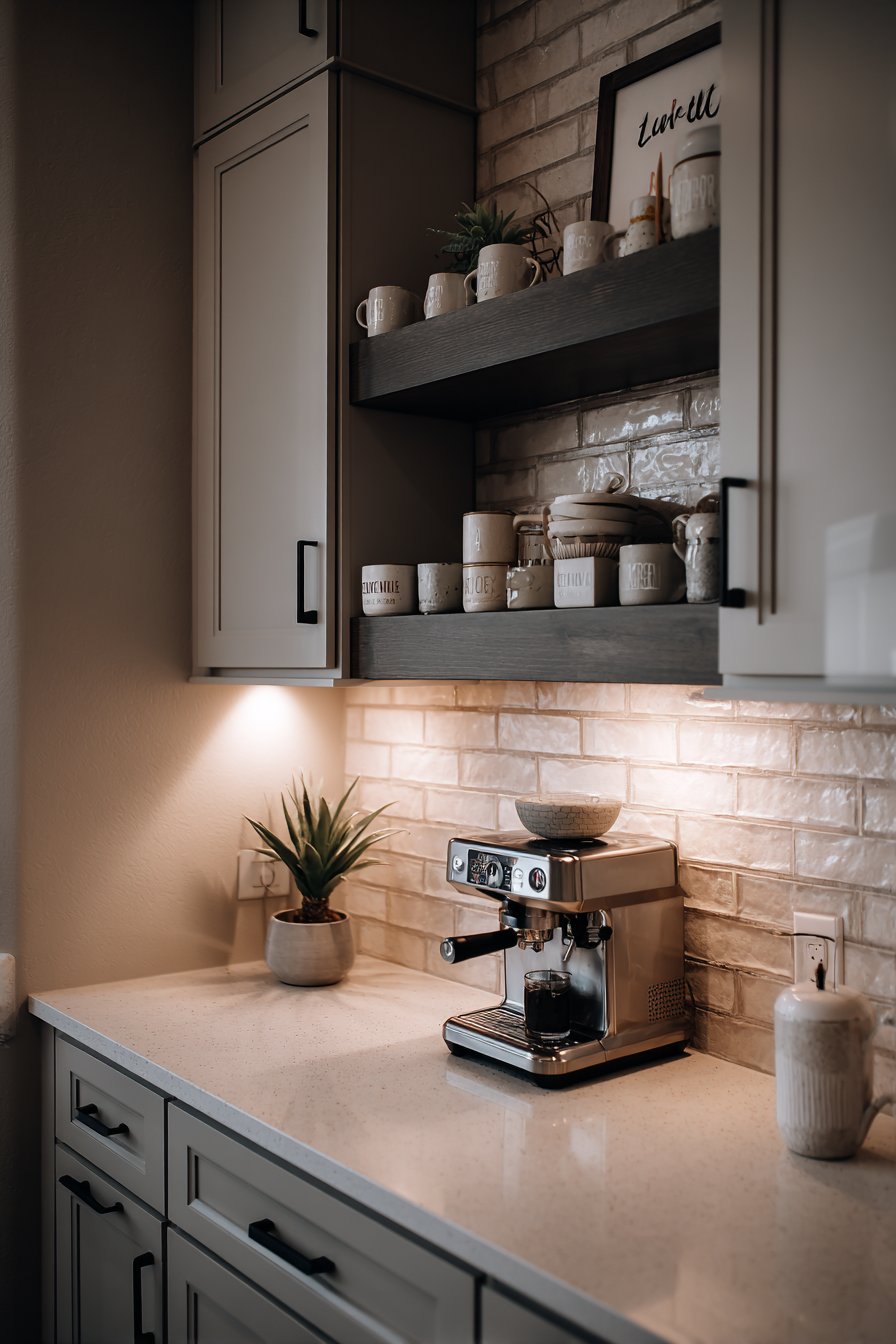 Built-in Coffee Station Corner